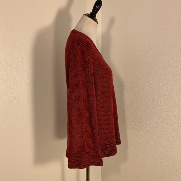 EUC Style & Co. Red & Black Sweater - Size XL - Picture 5 of 6